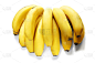 香蕉,水平画幅,水果,无人,异国情调,背景分离,小吃,农作物,白色,彩色图片