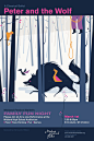 peter and the wolf ballet Poster Design woods winter Performing Arts 
