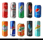 KYIV, UKRAINE - SEPTEMBER 18, 2017: Cans with drinks of different popular brands on white background