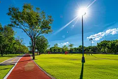 景观公园休闲步道高清摄影图