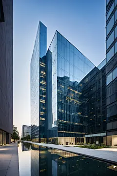 建筑城市办公大楼摄影图图片