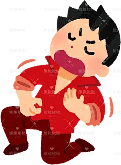 空气吉他手假装弹吉他而没有拿任何东西贴纸扁平儿童插画元素卡通免扣png图片素材