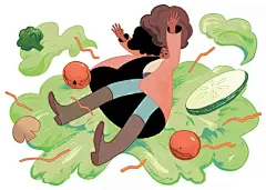 纽约插画师 Kim Salt 奇思妙想大世界 插画作品