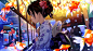 Anime 1800x985 anime kimono fish fish tank brunette anime girls yukata Amagai Tarou