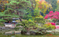 池塘,公园,有围墙花园,昌德宫,首尔,水平画幅,无人,户外,园艺展览,私密