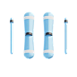 Pair Of Skis And Poles 3D Illustration