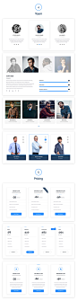 时尚高端简约多用途的网站设计web ui kits 