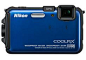 Nikon Coolpix AW100 Rugged Digital Camera (Blue, Case