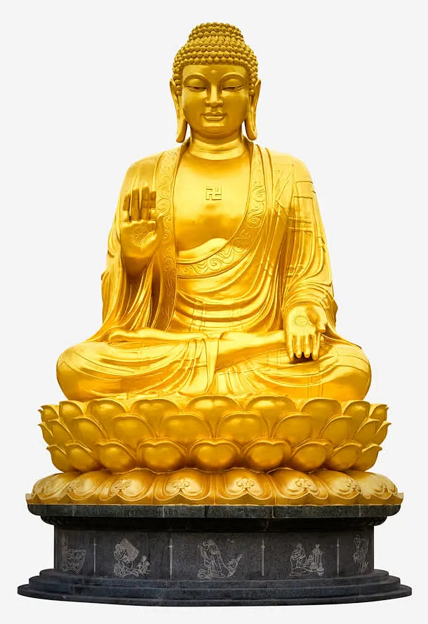 金色释迦牟尼佛坐像高清素材 佛教 佛祖 如来 宗教 神像 释迦牟尼 释迦牟尼佛 金色 免抠png 设计图片 免费下载-花瓣网