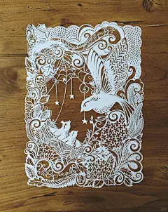纸艺～刻纸作品分享 - 小红书
