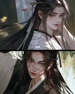 Ai原画风美男 带关键词