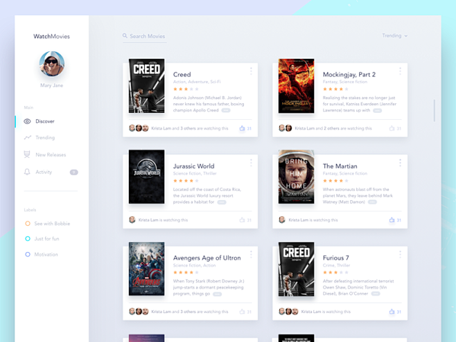 Movie/Cinema UI Insp...
