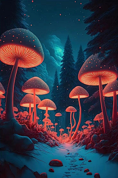 雷云万里采集到蘑菇