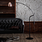 Hercules Floor Lamp - Alchemy Collections : The Hercules series was launched as tribute to the strong, courageous character of Greek mythology. Featuring brilliant mechanical structures while maintaining the essential spirit of design, the Hercules provid