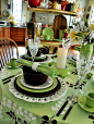 So Creative & Detailed ! Mint Chocolate Chip Tablescape <a class="text-meta meta-tag" href="/search/?q=采集大赛">#采集大赛#</a>