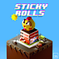 STICKY ROLLS | trailer : Time to rock and roll! How long can your sticky character stick it out? Play as the character of your choice - tons of options, from mystical creatures to cute animals. 