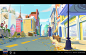 Space Jam 2 Background : empty street
