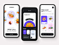 mobile application design for a food delivery startup