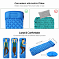 Amazon.com : ZOGIN Inflatable Sleeping Mat, Outdoor Camping Sleeping Pad Ultralight Compact Inflating Pads Hiking Mattress for Hiking Traveling & Outdoor Activities (Blue) : Sports & Outdoors