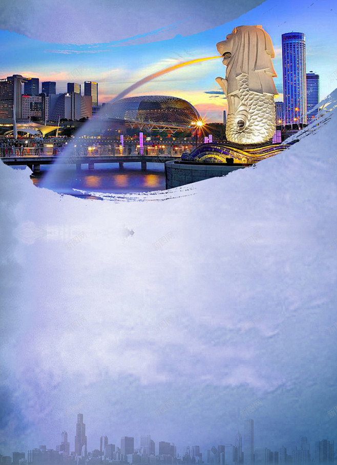 新马泰旅游海报背景 马来西亚 元素 免抠...