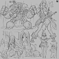 Weekly sketches week 37, Hue Teo : Another round of weekly stuff tried out more line, the subject was chosen to force be to draw cleaner lines XD
