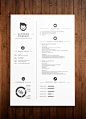 Beautiful and simple curriculum vitae template: 