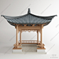 新中式亭子3D模型下载【ID:653349036】
