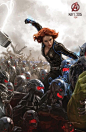 《复仇者联盟2：奥创时代》美国队长、黑寡妇概念图发布，原来与昨天的钢铁侠、绯红女巫可以拼在一起，坐等雷神、鹰眼、绿巨人、快银！