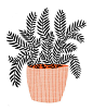 Pot Plant by blackoutwell on Etsy