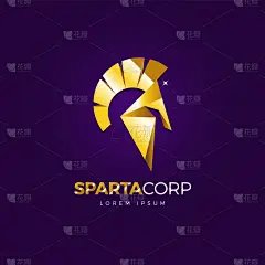 商务,斯巴达,品牌名称,分离着色,白色,创造力,罗马,黄金,概念,设计