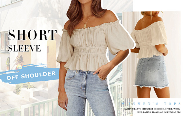 Off Shoulder Short S...