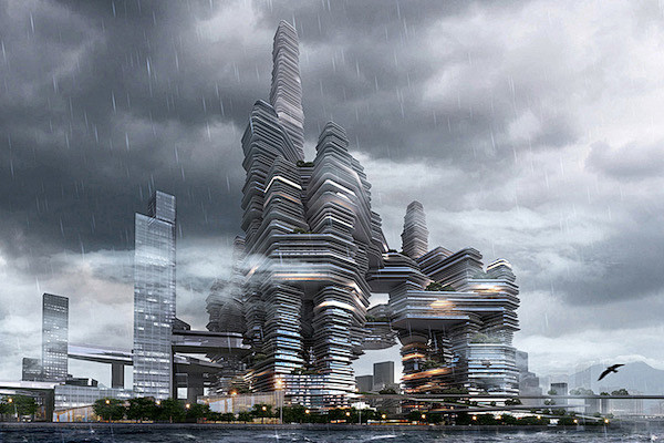 超具科幻感的未来大型城市概念
