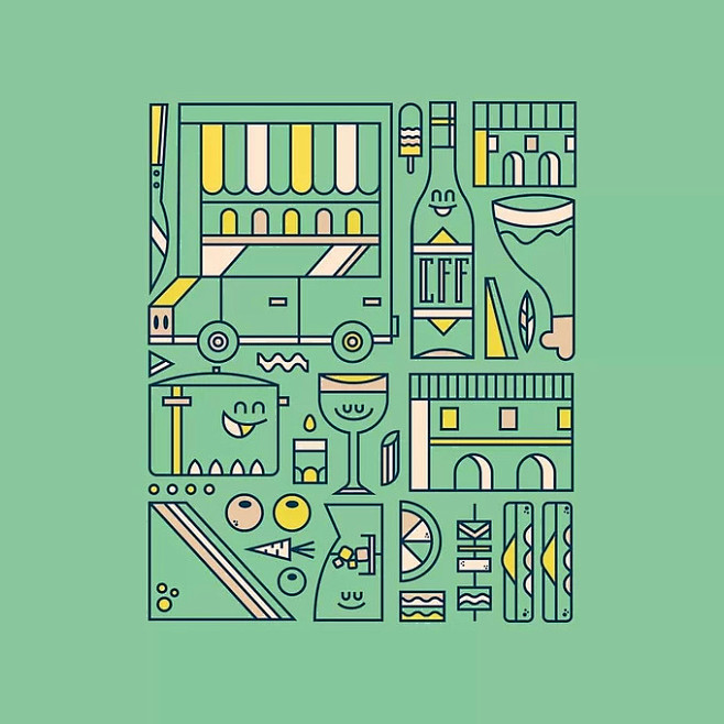Color palette poster...