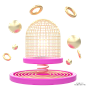 3D立体舞台电商C4D几何图形 PNG搜索 3d立体,c4d几何图形,电商,红金,红色,金色,金属色,双11,双12,双十二,双十一,舞台背景装饰,装饰图案