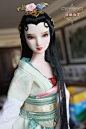 《口袋马丁-obitsu妆面成品头- 蝶葉 01黑发女头》-sold out-淘宝网