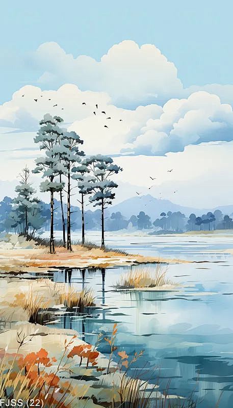 晶瓷画--现代风景山水系列