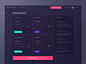 Customer dashboard design dark