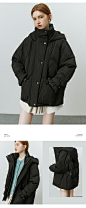 范思蓝恩22FS4481短款羽绒服2022冬装新款韩版显瘦蝙蝠袖加厚外套-tmall.com天猫