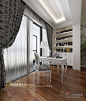 50平米欧式现代小奢华单身公寓设计(5)