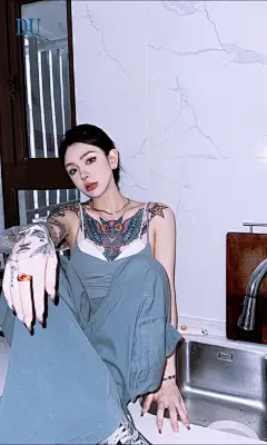#纹身#美女纹身#暗黑系 - 抖音