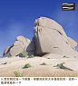 【场景教程】矗立在高山之巅的圆形巨石，美极了（圆形巨石 Circular boulder）