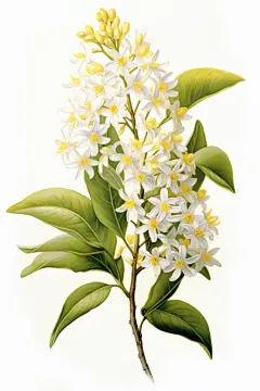 花朵秋天秋季桂花插画