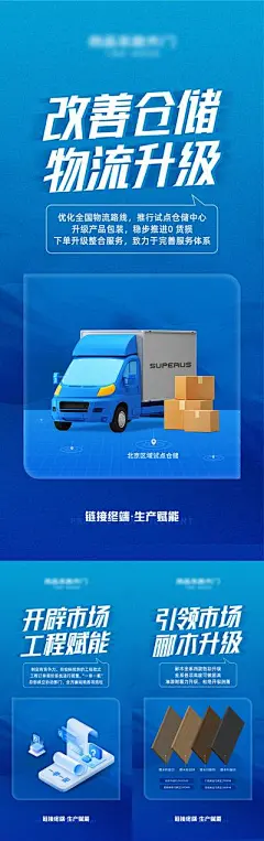 【南门网】广告 海报 物流 招商 仓储 物流升级 升级海报 企业