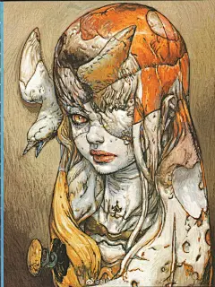 极具叛逆华丽的角色设计
,
人物漫画大师
,
寺田克也
,
暴力美学的创作手法 ​​​​