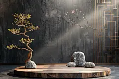 新中式禅意电商展台