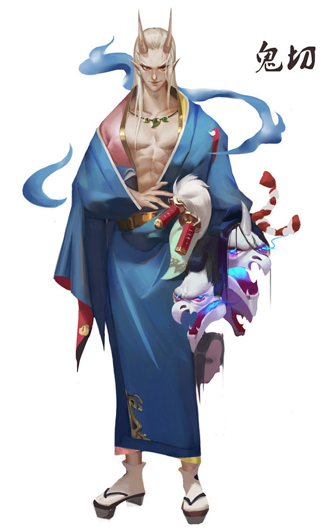 原创阴阳师风格 鬼切-_RuiRui_阴...
