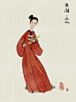 国画人物 装束复原 汉民族历朝代服饰 （东周-汉）古风插图_东君之桃__插画师作品_涂鸦王国gracg.com