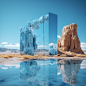 ai architecture archviz 3D metaverse metaverse world midjourney Digital Art  ILLUSTRATION  artwork