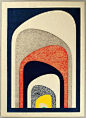 Tōshi Yoshida - Extension, Japan , 1969, Woodblock print