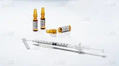 用针头关闭药瓶和注射器。